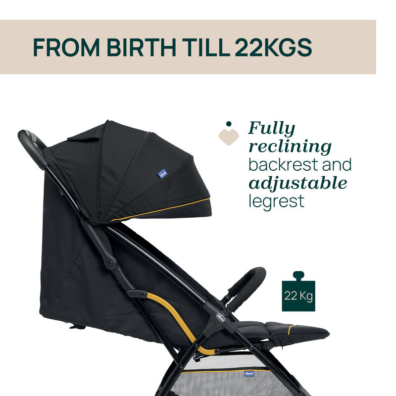 Glee Uneven Black Stroller image number 4